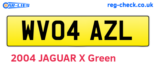 WV04AZL are the vehicle registration plates.