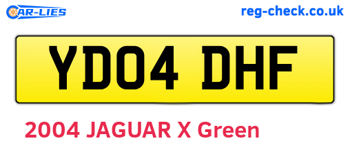 YD04DHF are the vehicle registration plates.