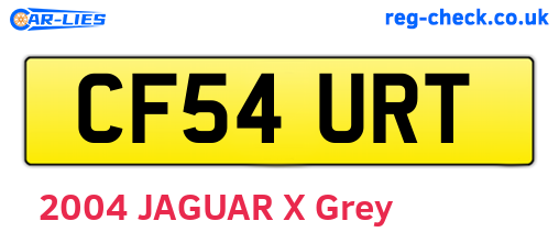 CF54URT are the vehicle registration plates.