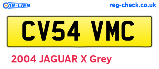 CV54VMC are the vehicle registration plates.