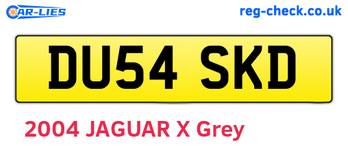 DU54SKD are the vehicle registration plates.