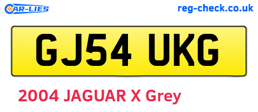 GJ54UKG are the vehicle registration plates.
