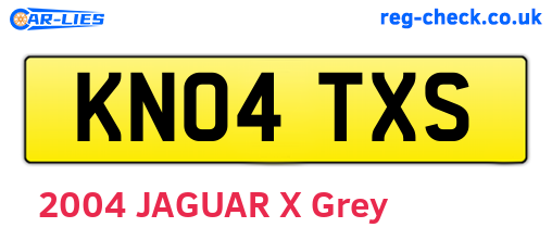 KN04TXS are the vehicle registration plates.