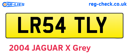 LR54TLY are the vehicle registration plates.