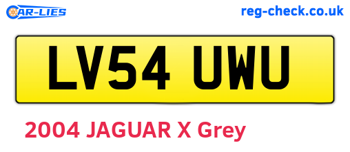 LV54UWU are the vehicle registration plates.