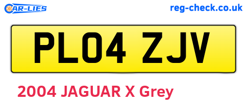 PL04ZJV are the vehicle registration plates.