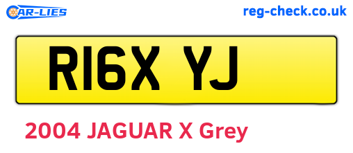 R16XYJ are the vehicle registration plates.