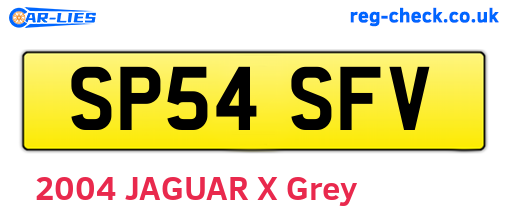 SP54SFV are the vehicle registration plates.