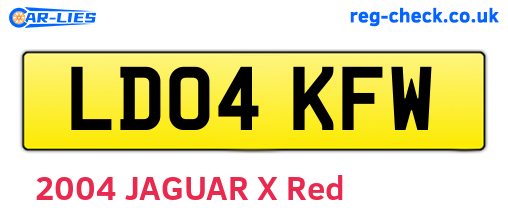 LD04KFW are the vehicle registration plates.