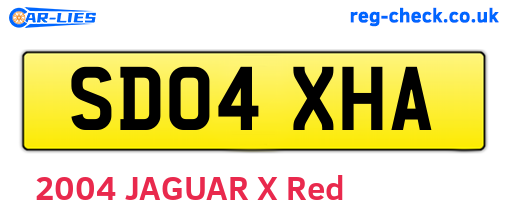 SD04XHA are the vehicle registration plates.