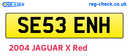SE53ENH are the vehicle registration plates.