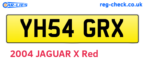 YH54GRX are the vehicle registration plates.