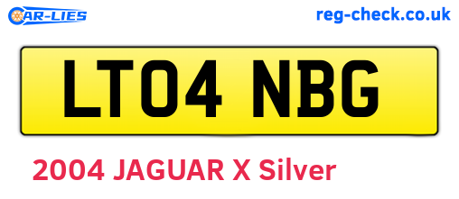 LT04NBG are the vehicle registration plates.