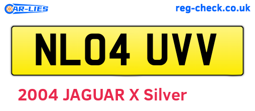 NL04UVV are the vehicle registration plates.