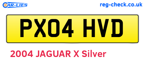 PX04HVD are the vehicle registration plates.