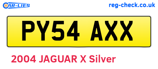 PY54AXX are the vehicle registration plates.