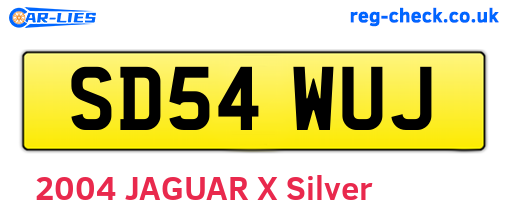SD54WUJ are the vehicle registration plates.