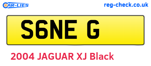 S6NEG are the vehicle registration plates.