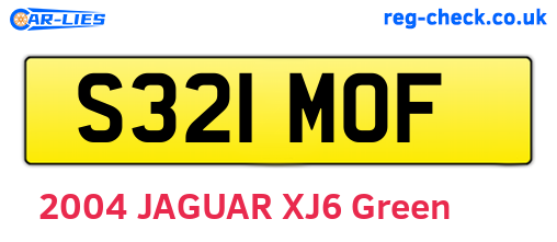S321MOF are the vehicle registration plates.