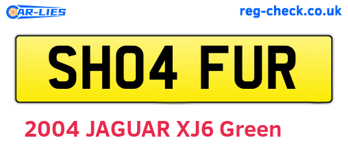 SH04FUR are the vehicle registration plates.