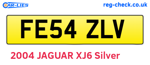 FE54ZLV are the vehicle registration plates.