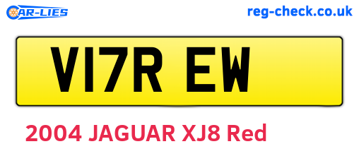 V17REW are the vehicle registration plates.