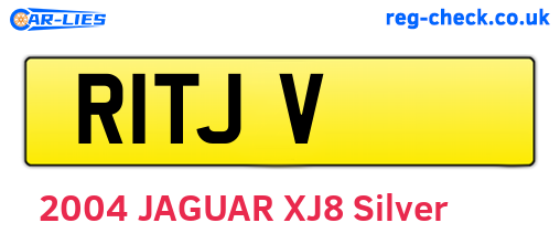 R1TJV are the vehicle registration plates.