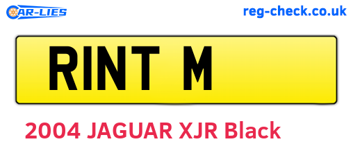 R1NTM are the vehicle registration plates.