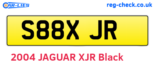 S88XJR are the vehicle registration plates.