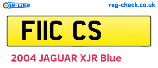 F11CCS are the vehicle registration plates.