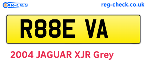 R88EVA are the vehicle registration plates.