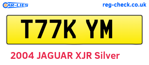 T77KYM are the vehicle registration plates.