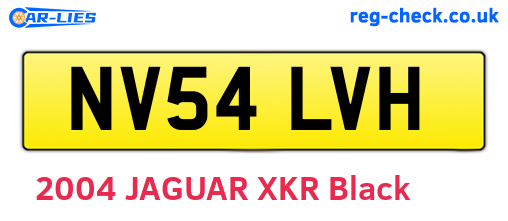 NV54LVH are the vehicle registration plates.