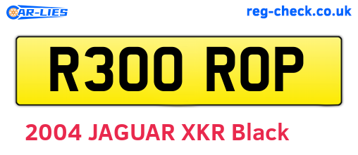 R300ROP are the vehicle registration plates.
