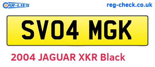 SV04MGK are the vehicle registration plates.