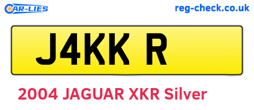 J4KKR are the vehicle registration plates.