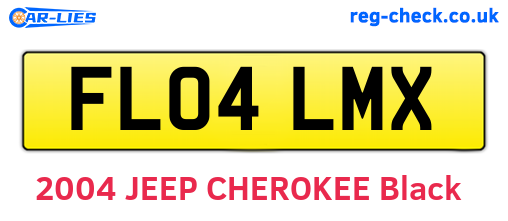 FL04LMX are the vehicle registration plates.