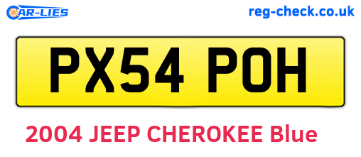 PX54POH are the vehicle registration plates.
