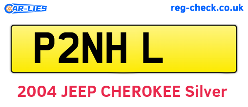 P2NHL are the vehicle registration plates.
