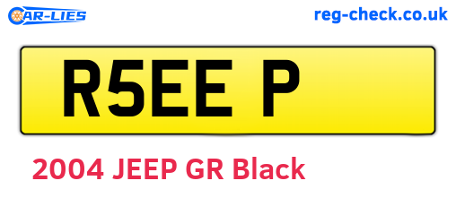 R5EEP are the vehicle registration plates.