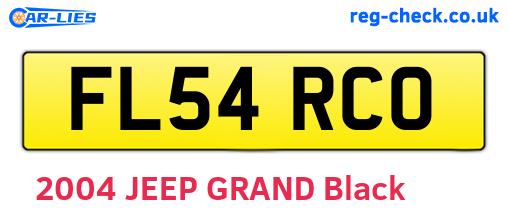 FL54RCO are the vehicle registration plates.