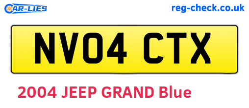 NV04CTX are the vehicle registration plates.