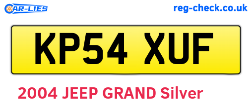 KP54XUF are the vehicle registration plates.