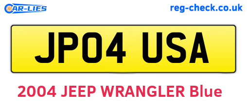 JP04USA are the vehicle registration plates.