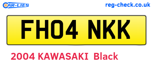 FH04NKK are the vehicle registration plates.