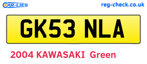 GK53NLA are the vehicle registration plates.