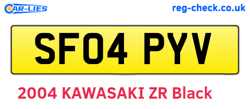SF04PYV are the vehicle registration plates.