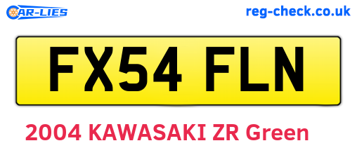 FX54FLN are the vehicle registration plates.