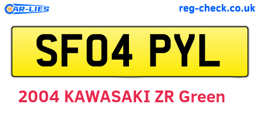 SF04PYL are the vehicle registration plates.