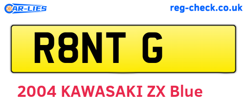 R8NTG are the vehicle registration plates.